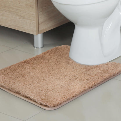 TECHMILLY Shaggy Bathroom Rugs Thick Non Slip Microfiber Mat Green 17"x24"