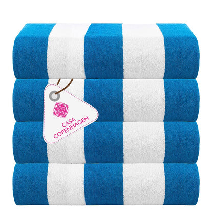 CASA COPENHAGEN Solitaire 6 Pieces Towel Set- Midnight Black, 600 GSM 2 Bath Towel 2 Hand Towel 2 Washcloth, Designed in Denmark Made of Soft Egyptian Cotton for Bathroom, Kitchen & Shower
