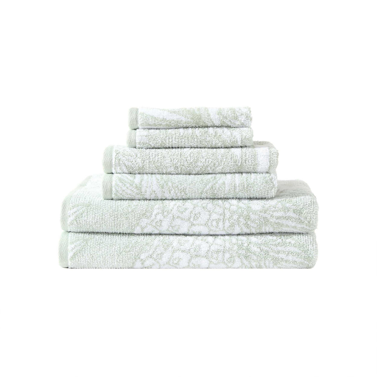 Tommy Bahama - 6-Piece Cotton Bath Towel Set, Soft & Absorbent Towels