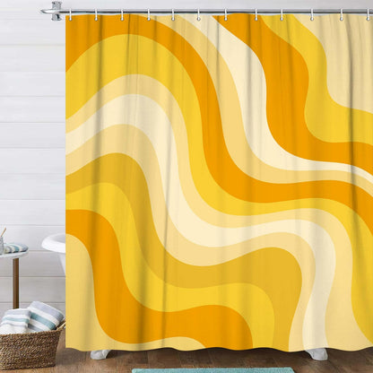 Bondjos Abstract Sage Green Shower Curtain,Boho Modern Geometric Line Art Decor,Abstract Minimalist Farmhouse Style Shower Curtain for Bathroom，Waterproof Polyester Fabric Bathroom Curtain,72x72 Inch