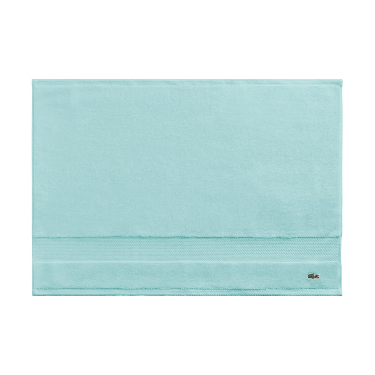 Lacoste Heritage 100% Supima Cotton Bath Towel 30" x 54", White