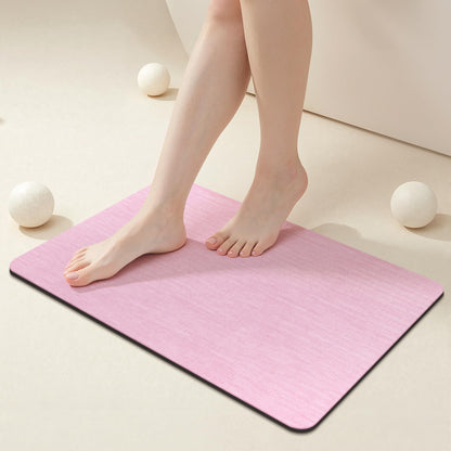Mecko Bath Mat 16"x24",Ultra Thin Bathroom Rug fit Under Door Light Blue