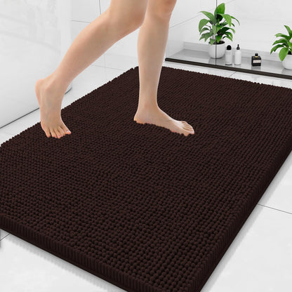 Arotive Bathroom Rugs 24x16, Soft Absorbent Shaggy Chenille Bath Rugs