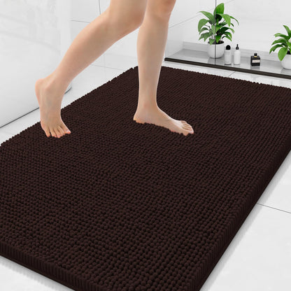 Arotive Bathroom Rugs 24x16, Soft Absorbent Shaggy Chenille Bath Rugs