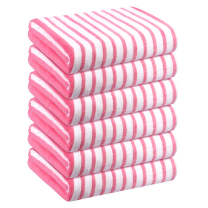 JML Microfiber Bath Towels, Bath Towel Set (6 Pack, 27" x 55") - Extra Absorbent and Fast Drying,Multipurpose Microfiber Towel for Bath, Beach, Pool, Sports, Yoga - Grey