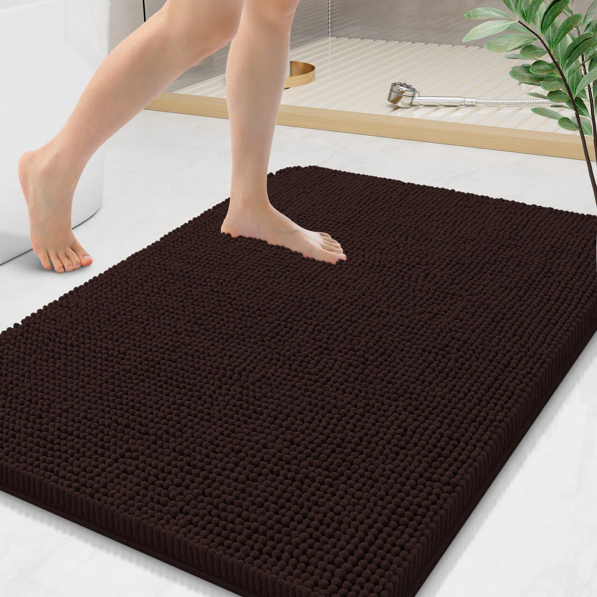 Arotive Bathroom Rugs 24x16, Soft Absorbent Shaggy Chenille Bath Rugs