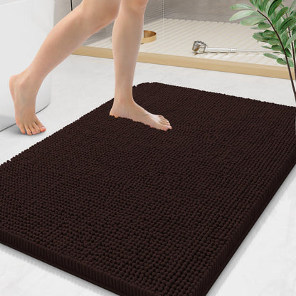 Arotive Bathroom Rugs 24x16, Soft Absorbent Shaggy Chenille Bath Rugs