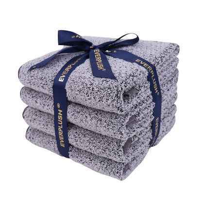 Everplush 4-Piece Premium Hand Towel Sets: Super-Soft, Highly Absorbent & Quick Drying Bathroom Towels – Versatile for Hotel, Bathroom, Shower, Spa, 16x30 Inches(Brown, 16" x 30")