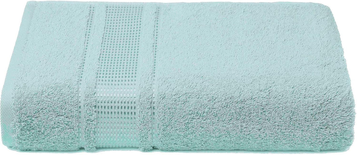 Melissa Linen Fingertip Towels 4 Pack, 100% Turkish Cotton, Small Hand Towels for Body and Face, 12 x 18 in, Soft and Absorbent, Quick Dry, Aqua Green (Light Teal/Seafoam)