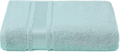 Melissa Linen Fingertip Towels 4 Pack, 100% Turkish Cotton, Small Hand Towels for Body and Face, 12 x 18 in, Soft and Absorbent, Quick Dry, Aqua Green (Light Teal/Seafoam)