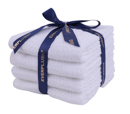 Everplush 4-Piece Premium Hand Towel Sets: Super-Soft, Highly Absorbent & Quick Drying Bathroom Towels – Versatile for Hotel, Bathroom, Shower, Spa, 16x30 Inches(Brown, 16" x 30")