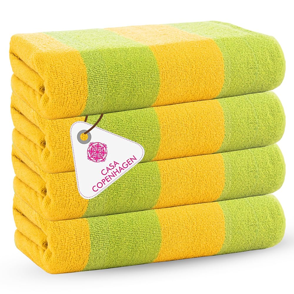CASA COPENHAGEN Solitaire 6 Pieces Towel Set- Midnight Black, 600 GSM 2 Bath Towel 2 Hand Towel 2 Washcloth, Designed in Denmark Made of Soft Egyptian Cotton for Bathroom, Kitchen & Shower