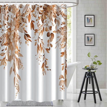 Blue and Green Eucalyptus Shower Window Curtain 40x36 Inch