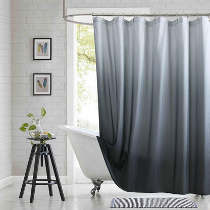 Fabric Shower Curtain, Blue Shower Curtain, Plolyester Ombre Shower Curtains for Bathroom, Modern Decorative Bathroom Curtains, 72" W x 72" H