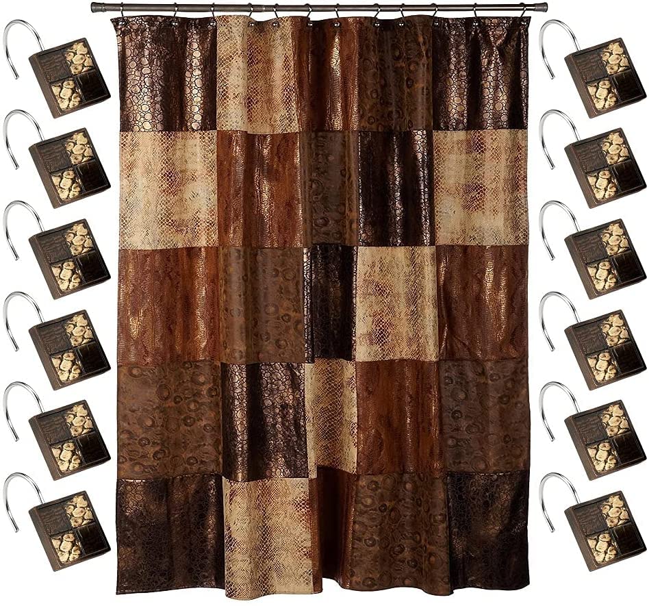 Zahari Home Sinatra Modern Bathroom Towel Set - 3 Piece Luxury Contemporary Decor Bling Champagne Gold Bath Towel Set Soft, Plush and Highly Absorbent
