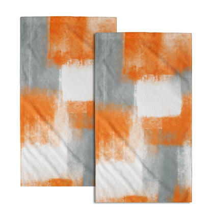 Miaoquhe Fall Pumpkin Hand Towels Set of 2 14x28 Inch Autumn Thanksgiving Harvest Fingertip Towels Absorbent Fall Leaves Bathroom Towel Fall Face Towels for Home Kitchen SPA Gym Seasonal Decoration