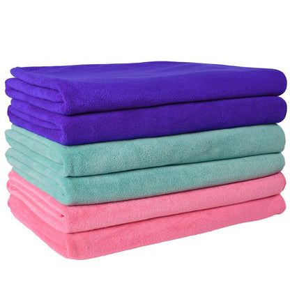 JML Microfiber Bath Towels, Bath Towel Set (6 Pack, 27" x 55") - Extra Absorbent and Fast Drying,Multipurpose Microfiber Towel for Bath, Beach, Pool, Sports, Yoga - Grey
