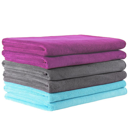JML Microfiber Bath Towels, Bath Towel Set (6 Pack, 27" x 55") - Extra Absorbent and Fast Drying,Multipurpose Microfiber Towel for Bath, Beach, Pool, Sports, Yoga - Grey