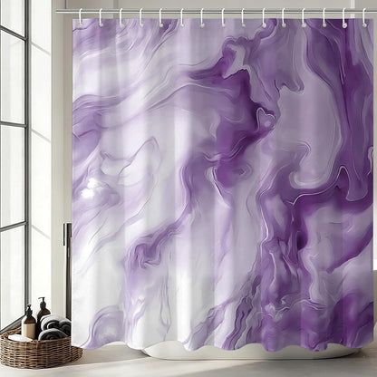 Shower Curtains Purple Marble Shower Curtain for Bathroom 72 X 72 Inch