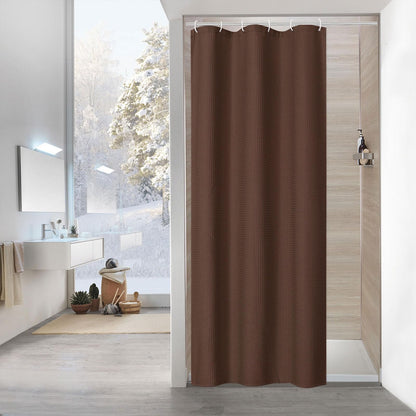 Sage Green Luxury Heavyweight Textured Fabric Shower Curtain Hotel,72x72