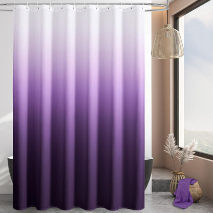 Sage Green Luxury Heavyweight Textured Fabric Shower Curtain Hotel,72x72
