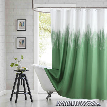 Fabric Shower Curtain, Blue Shower Curtain, Plolyester Ombre Shower Curtains for Bathroom, Modern Decorative Bathroom Curtains, 72" W x 72" H