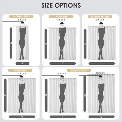 Madison Park Saben Shower Curtain for Bathroom, 72 x 72, Taupe/Black