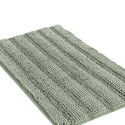 Turquoize Bathroom Runner Rug 17"x47", Soft Absorbent Chenille Bath Rug