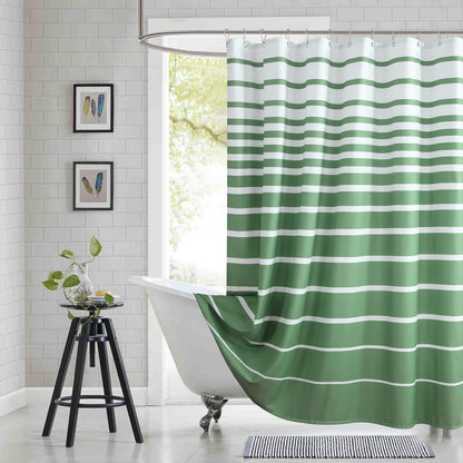Fabric Shower Curtain, Blue Shower Curtain, Plolyester Ombre Shower Curtains for Bathroom, Modern Decorative Bathroom Curtains, 72" W x 72" H