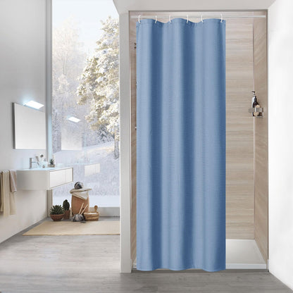Sage Green Luxury Heavyweight Textured Fabric Shower Curtain Hotel,72x72