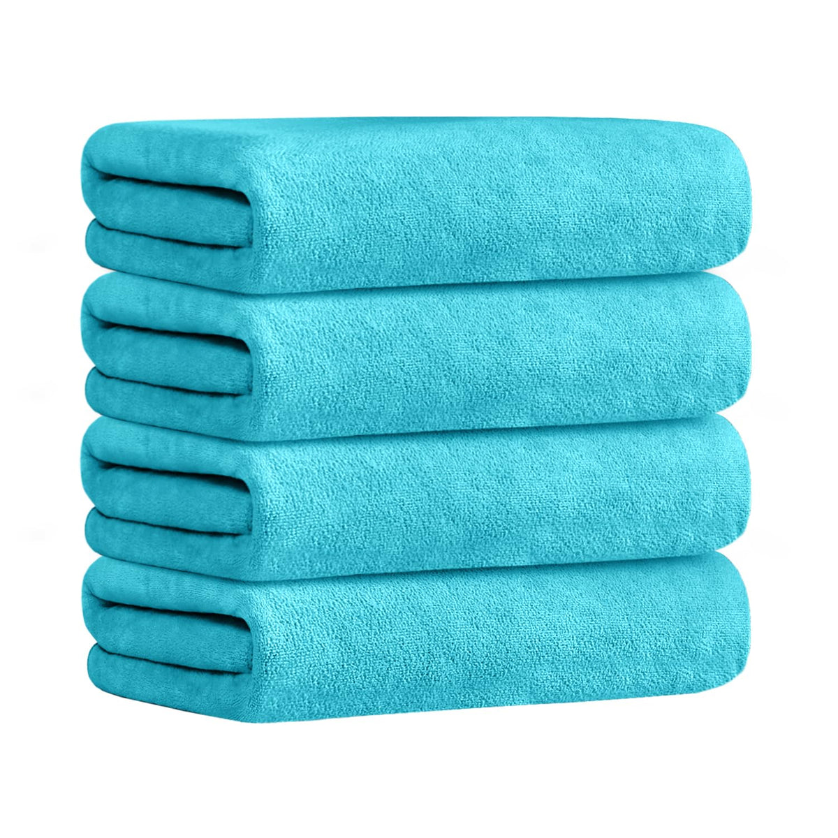 JML Microfiber Bath Towels, Bath Towel Set (6 Pack, 27" x 55") - Extra Absorbent and Fast Drying,Multipurpose Microfiber Towel for Bath, Beach, Pool, Sports, Yoga - Grey