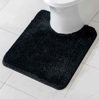 MIULEE Dark Purple Bathroom Rugs Soft Small Microfiber Bath Mat 16x24 Inch