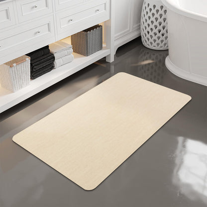 Mecko Bath Mat 16"x24",Ultra Thin Bathroom Rug fit Under Door Light Blue