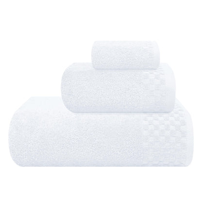 MyOwn Premium Cotton 6 Pack Towel Set for Bathroom, Contains 2 Bath Towels 28x55 inch, 2 Hand Towels 16x24 inch & 2 Wash Coths 12x12 inch, Ideal Everyday use, Compact & Lightweight - Black