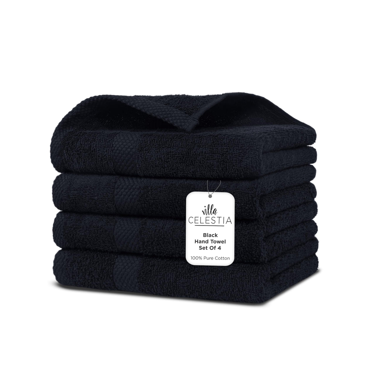 Villa Celestia 100% Cotton Bath Towel Set of 18-4 Bath Towels, 6 Hand Towels, 8 Wash Cloths, Sustainable, Soft, Highly Absorbent, Combed Cotton 18 Piece Set for Hotels, Spa, Bathroom, Dorm, Blue