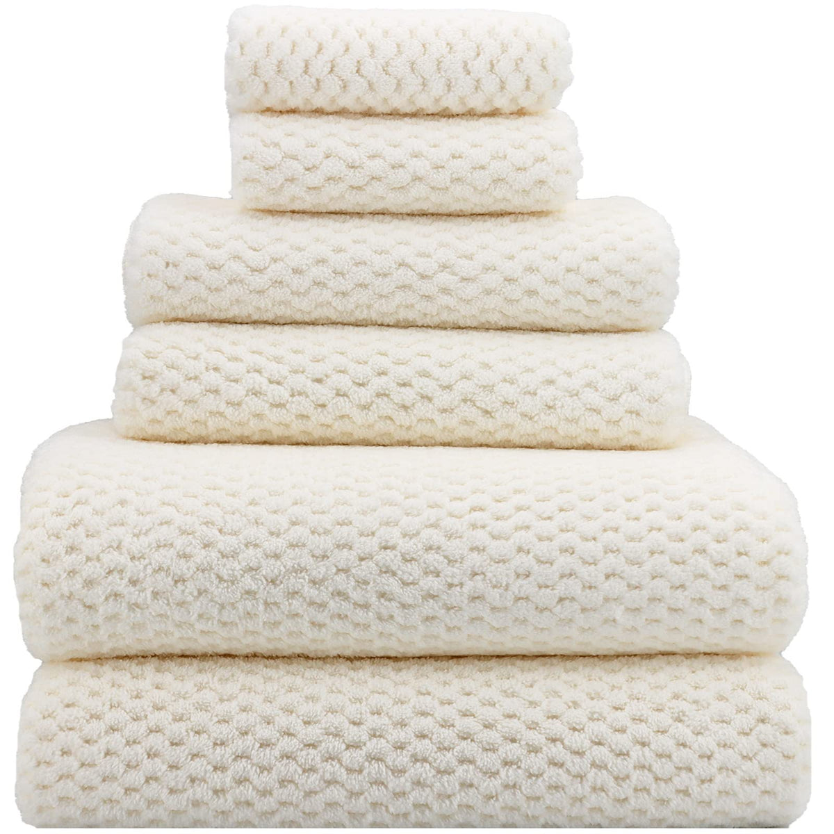YTYC 29x59 Bath Towels Set,Towels for Bathroom,Olive Green,6-Pieces