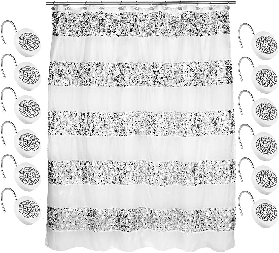Zahari Home Sinatra Modern Bathroom Towel Set - 3 Piece Luxury Contemporary Decor Bling Champagne Gold Bath Towel Set Soft, Plush and Highly Absorbent