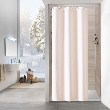 Sage Green Luxury Heavyweight Textured Fabric Shower Curtain Hotel,72x72
