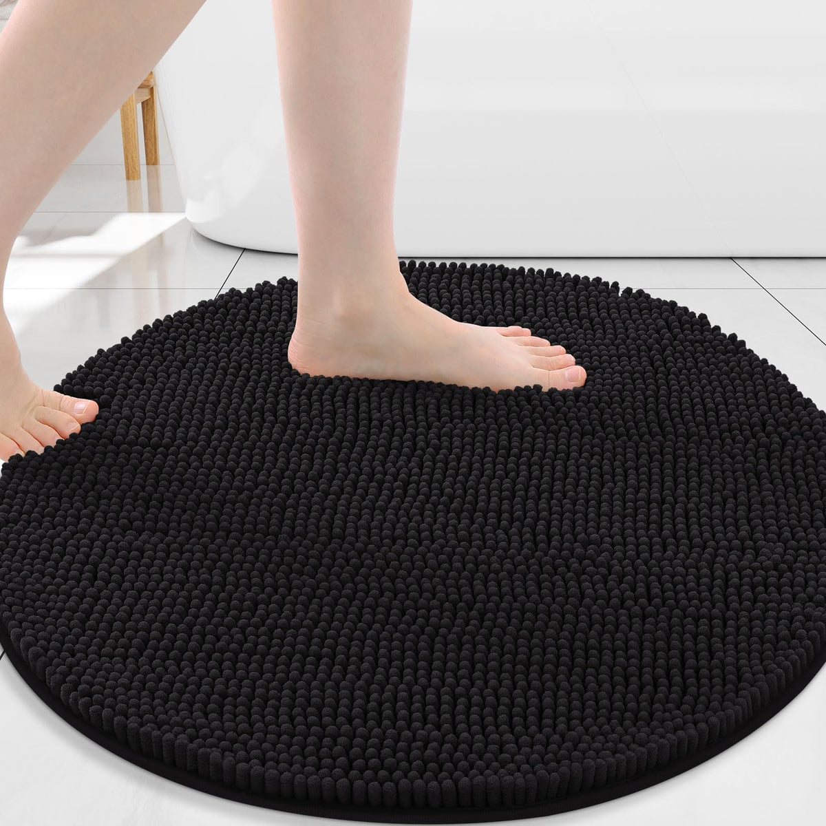 Arotive Bathroom Rugs 24x16, Soft Absorbent Shaggy Chenille Bath Rugs