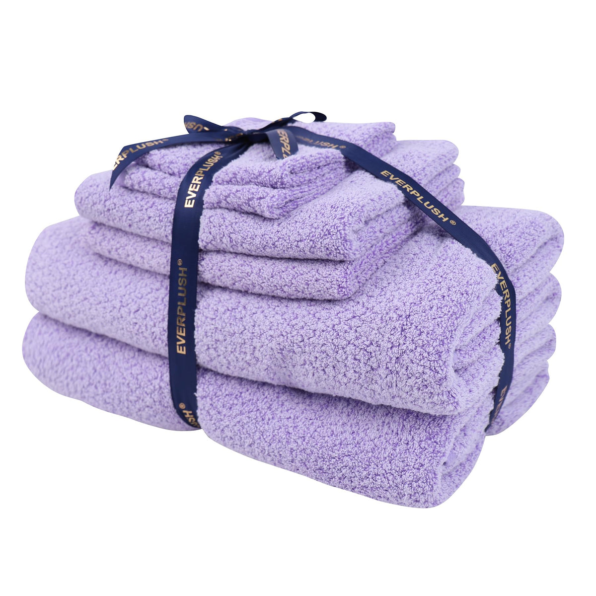 Everplush Diamond Collection 6-Piece Bath Sheet Towel Set, Soft Plush Jacquard Luxury Bath Towels,Highly Absorbent & Fast-Drying Luxury Towels Sets for Bathroom,Shower, or Spa(Brown, Bath Sheet 6PK)