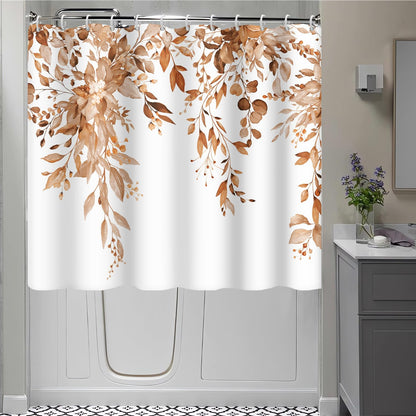 Blue and Green Eucalyptus Shower Window Curtain 40x36 Inch