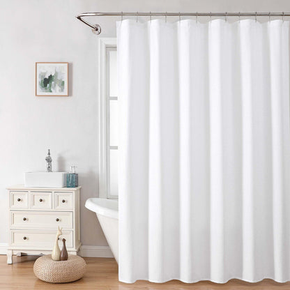 OVZME Berry Cute Shower Curtain, Embossed Textured Fabric Shower Curtain for Bathroom - Soft Cloth & Hotel Spa Luxury, Water Repellent, Machine Washable Shower Curtain, 72X72, Glacier Blue
