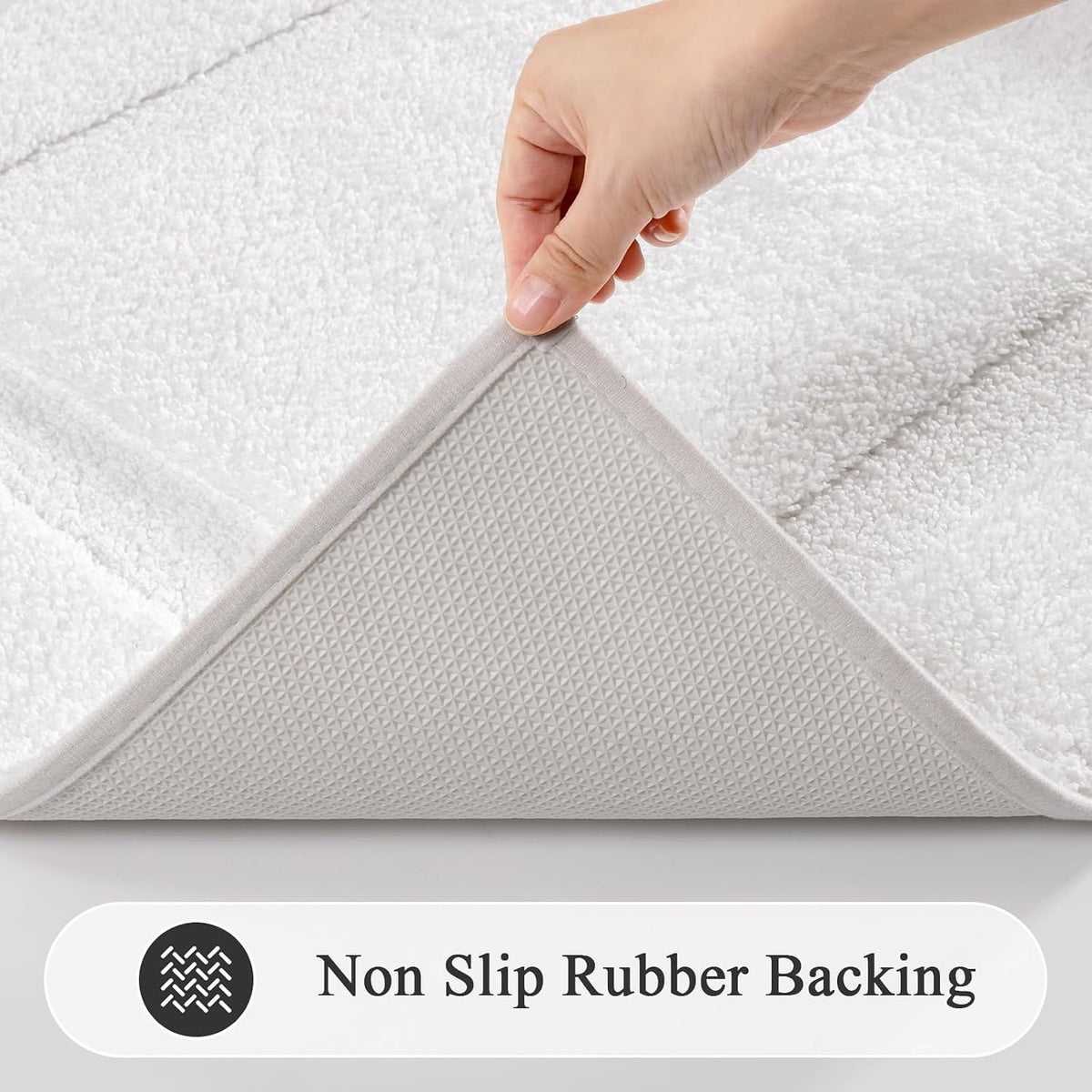SHACOS Extra Soft Large Long Bathroom Runner Rug 60x24, White