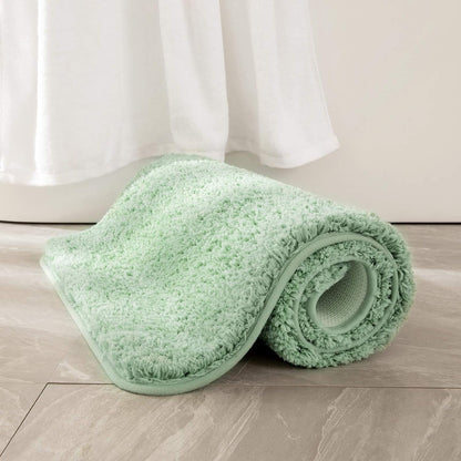 MIULEE Dark Purple Bathroom Rugs Soft Small Microfiber Bath Mat 16x24 Inch