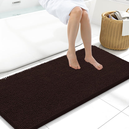 Arotive Bathroom Rugs 24x16, Soft Absorbent Shaggy Chenille Bath Rugs
