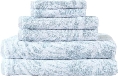 Tommy Bahama - 6-Piece Cotton Bath Towel Set, Soft & Absorbent Towels
