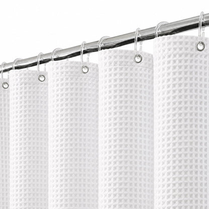 Colorful Star 256GSM Cotton Waffle Shower Curtain, Sage Green, 72 x 72