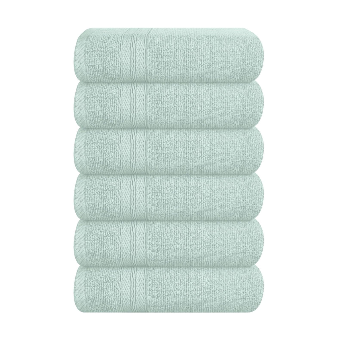 BOUTIQUO Navy Blue Towel Set - 8 Piece Bathroom Towel Set - 100% Ring Spun Cotton, 2 Bath Towel 27x54, 2 Hand Towel 16x28, 4 Washcloth 13x13 - Ultra Soft Highly Absorbent