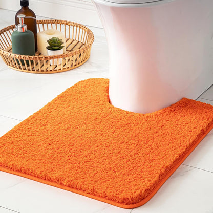 MIULEE Dark Purple Bathroom Rugs Soft Small Microfiber Bath Mat 16x24 Inch