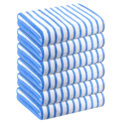 JML Microfiber Bath Towels, Bath Towel Set (6 Pack, 27" x 55") - Extra Absorbent and Fast Drying,Multipurpose Microfiber Towel for Bath, Beach, Pool, Sports, Yoga - Grey